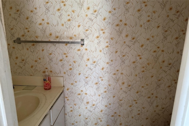 3600 Jeanetta St Unit 1602, Houston, TX 77063 - bathroom featuring vanity and wallpapered walls