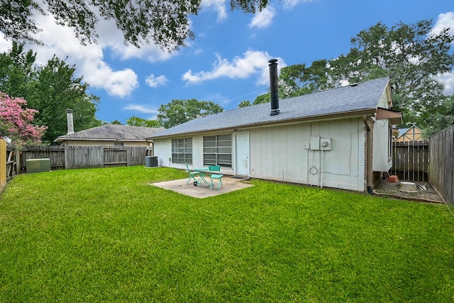 19923 Ricewood Way, Katy, TX 77449 - back of house with a fenced backyard and a patio