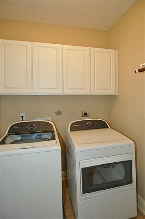 5325 Petty St Unit B, Houston, TX 77007 - washroom with cabinet space and separate washer and dryer