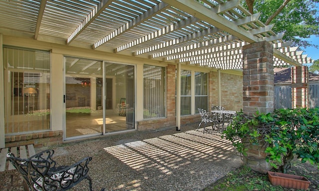 6606 Preston Trail Dr, Houston, TX 77069 - view of patio / terrace with a pergola