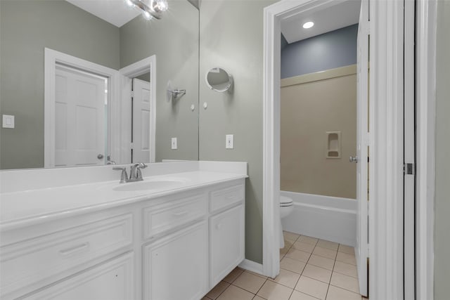 193 Grogans Point Rd, The Woodlands, TX 77380 - bathroom featuring vanity and tile patterned flooring