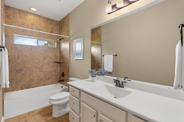 10527 Caddo Lake Dr, Needville, TX 77461 - full bath with vanity and bathing tub / shower combination