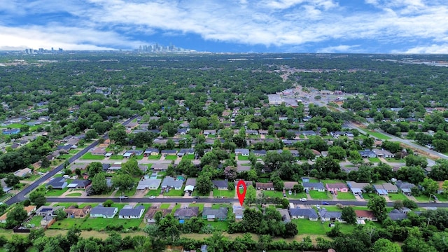 5634 Beldart St, Houston, TX 77033 - aerial view of property and surrounding area