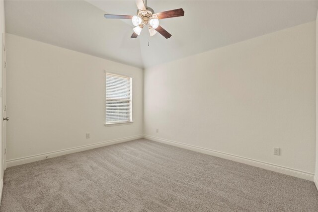 4403 Lodge Vine Ct, Sugar Land, TX 77479 - carpeted spare room with ceiling fan and vaulted ceiling