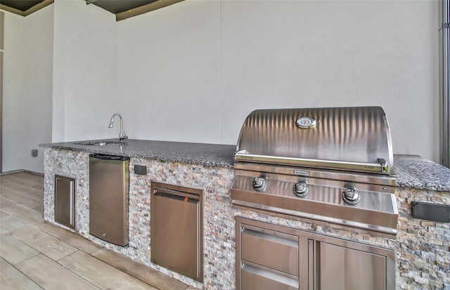 5350 Cherry Spring Dr, Spring, TX 77386 - view of patio featuring an outdoor kitchen