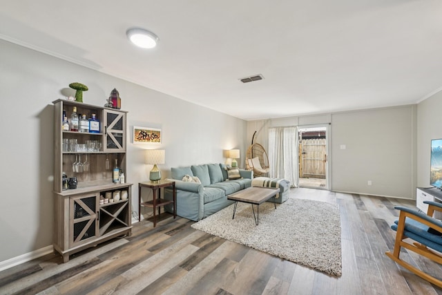 10676 Hazelhurst Dr, Houston, TX 77043 - living area featuring wood finished floors