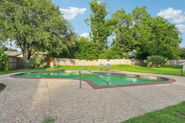 10676 Hazelhurst Dr, Houston, TX 77043 - view of pool with a fenced backyard and a patio area
