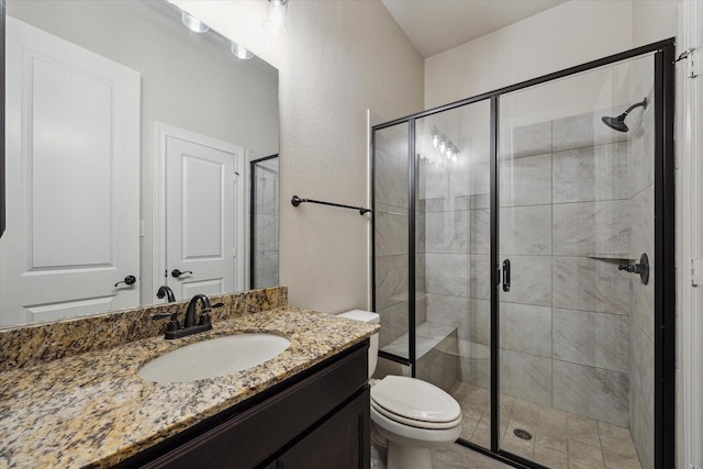 1923 Rice Mill Dr, Katy, TX 77493 - bathroom featuring vanity and a shower stall