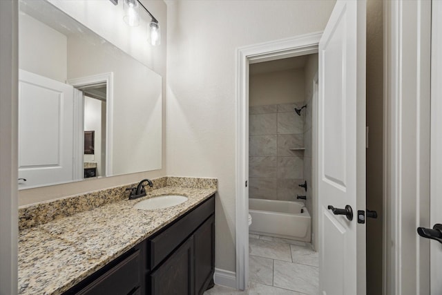 1923 Rice Mill Dr, Katy, TX 77493 - bathroom featuring vanity and tub / shower combination