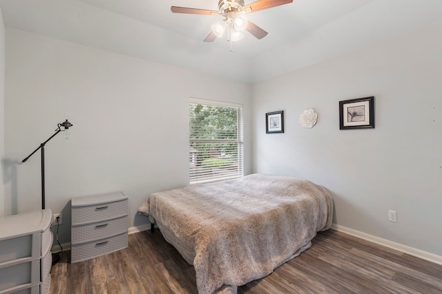 96 N Acacia Park Cir, The Woodlands, TX 77382 - bedroom featuring wood finished floors and a ceiling fan