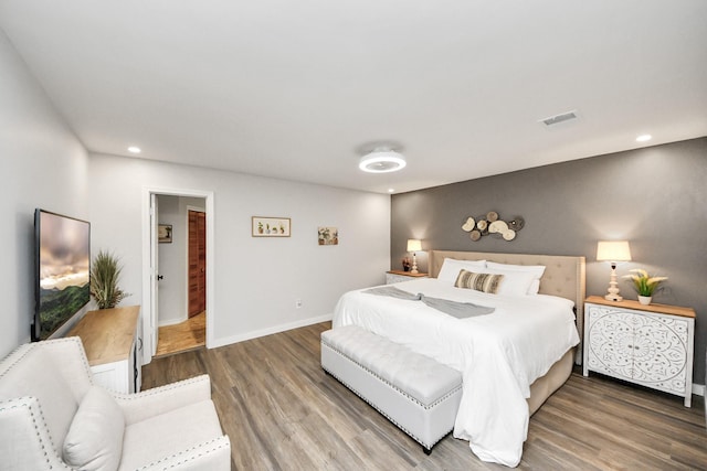 6803 Las Brisas Dr, Houston, TX 77083 - bedroom featuring wood finished floors and recessed lighting