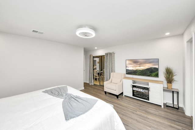 6803 Las Brisas Dr, Houston, TX 77083 - bedroom with wood finished floors and recessed lighting