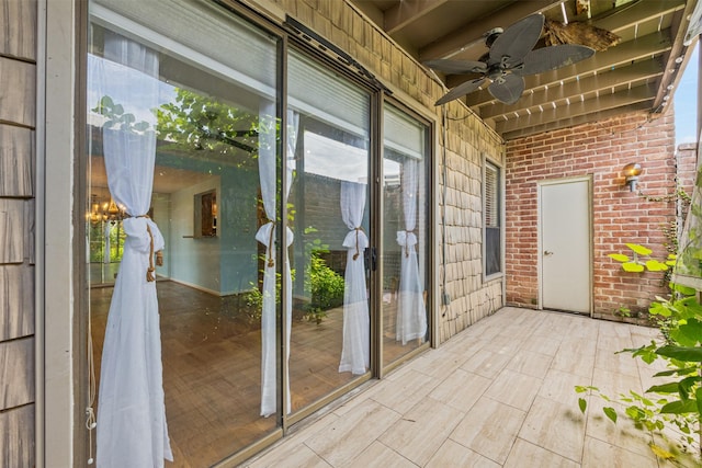 2829 Timmons Ln Unit 101, Houston, TX 77027 - view of patio with ceiling fan