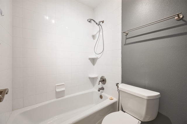 2829 Timmons Ln Unit 101, Houston, TX 77027 - full bathroom with bathtub / shower combination and a textured wall