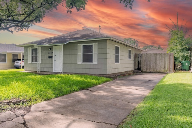 7734 El Rancho St, Houston, TX 77087 - view of front of home featuring concrete driveway and a shingled roof