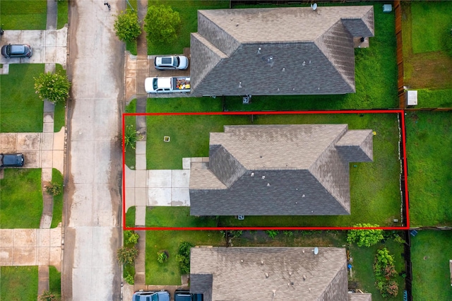7427 Wheatley Gardens Dr, Houston, TX 77016 - aerial view of property's location with property parcel outlined