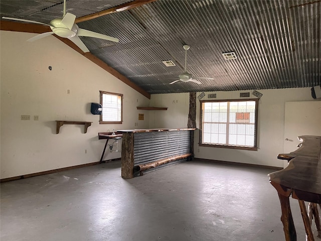 TBD S Fm 39, Donie, TX 75838 - garage with a ceiling fan