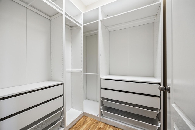 2708 Courtyard Ln, Pearland, TX 77584 - spacious closet with light wood-style flooring