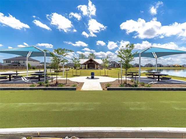 1588 River Point Dr, Friendswood, TX 77546 - view of home's community with a gazebo and a water view