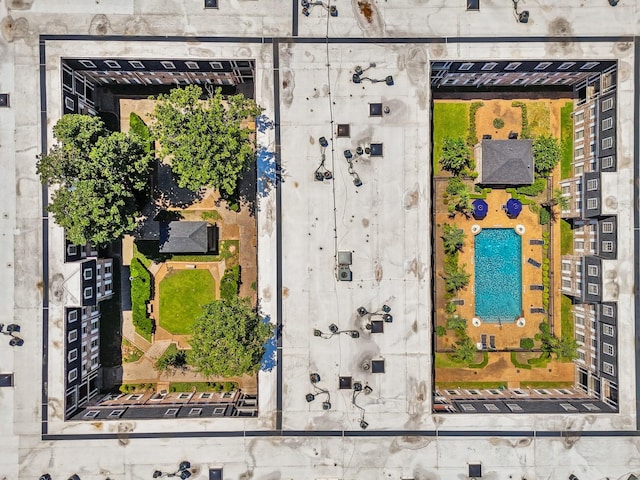 355 N Post Oak Ln Unit 839, Houston, TX 77024 - aerial view of a pool
