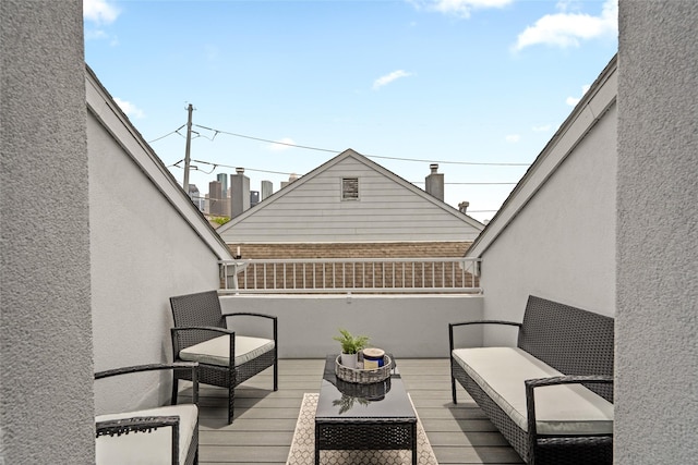 1801 Oneil St Unit C, Houston, TX 77019 - view of wooden terrace