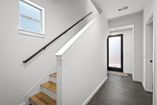 1801 Oneil St Unit C, Houston, TX 77019 - stairs with baseboards