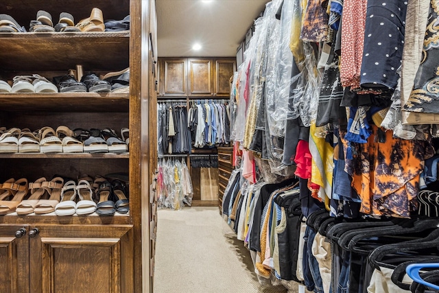 3751 Aberdeen Way, Houston, TX 77025 - walk in closet with carpet flooring
