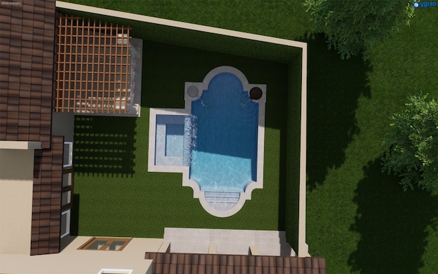3751 Aberdeen Way, Houston, TX 77025 - view from above of property