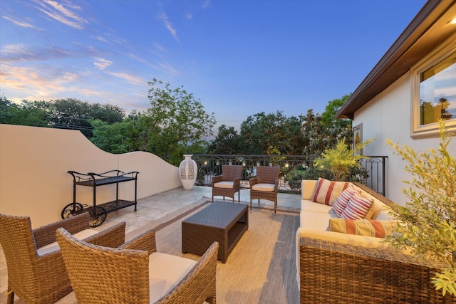 3751 Aberdeen Way, Houston, TX 77025 - view of patio / terrace featuring an outdoor hangout area