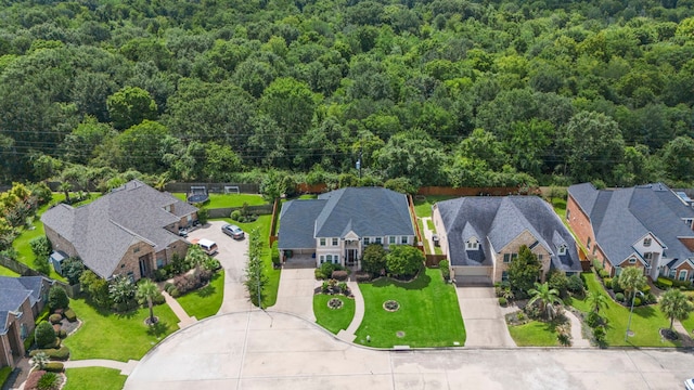 2326 Vinemead Ct, Katy, TX 77450 - aerial view of residential area featuring a forest