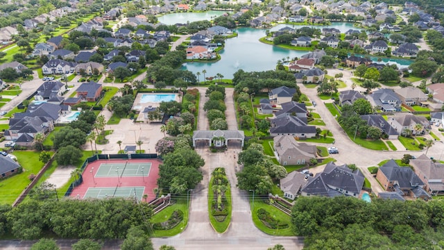 2326 Vinemead Ct, Katy, TX 77450 - aerial overview of property's location featuring nearby suburban area and a nearby body of water