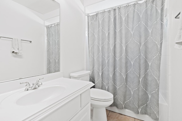 2326 Vinemead Ct, Katy, TX 77450 - full bath featuring vanity, tile patterned floors, and shower / tub combo