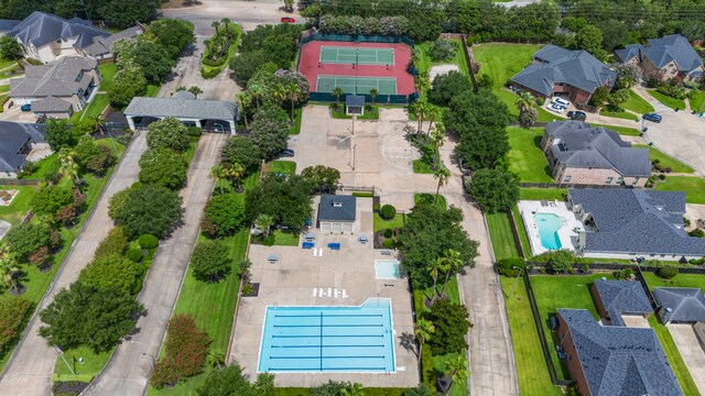 2326 Vinemead Ct, Katy, TX 77450 - aerial view of residential area with a pool area