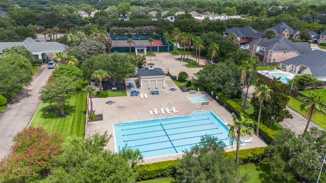 2326 Vinemead Ct, Katy, TX 77450 - aerial view of a pool area