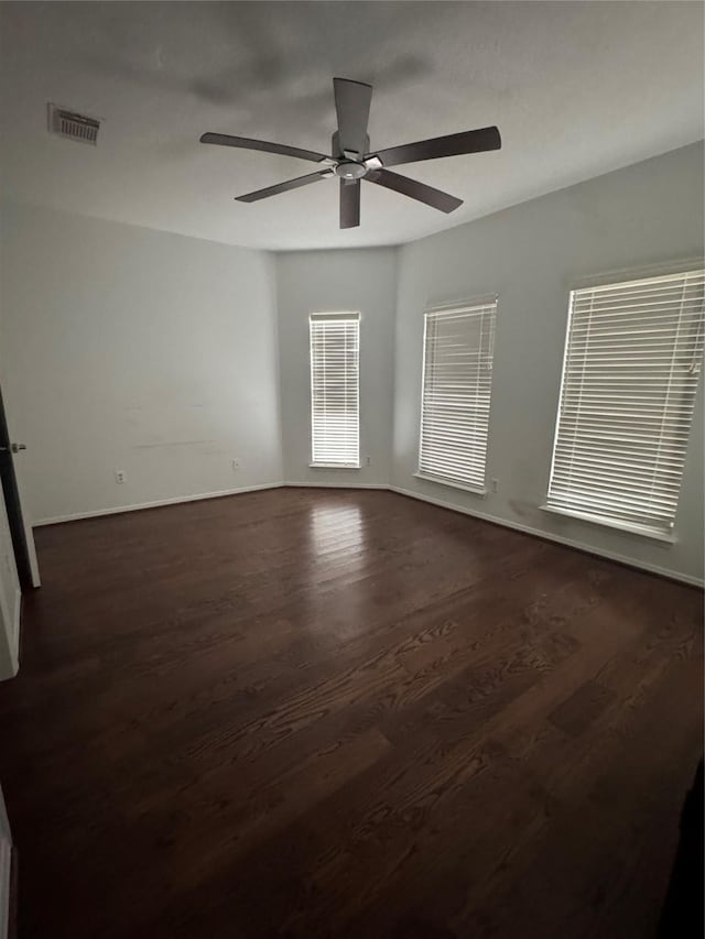 14410 Brentshire Ln, Houston, TX 77069 - spare room with dark wood finished floors and ceiling fan