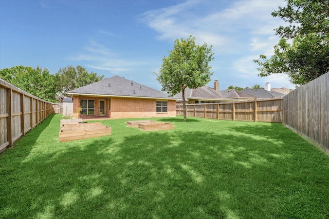7206 Broadelm Dr, Houston, TX 77095 - rear view of property with a fenced backyard and brick siding