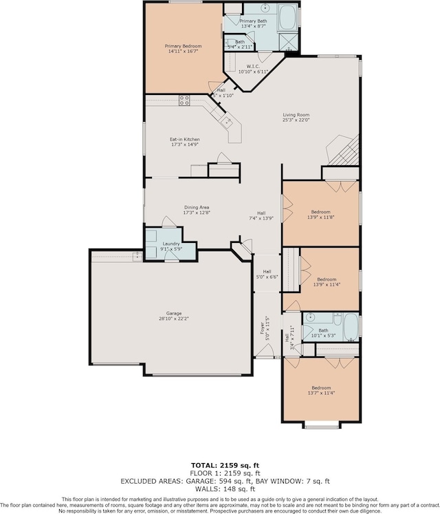 7206 Broadelm Dr, Houston, TX 77095 - view of property floor plan