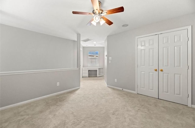 8814 Silent Willow Ln, Sugar Land, TX 77479 - unfurnished bedroom featuring carpet floors, a closet, and ceiling fan