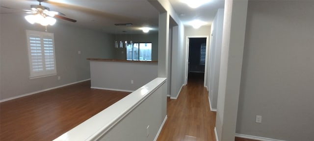 2518 Skyview Cove Ct, Houston, TX 77047 - corridor with wood finished floors and baseboards