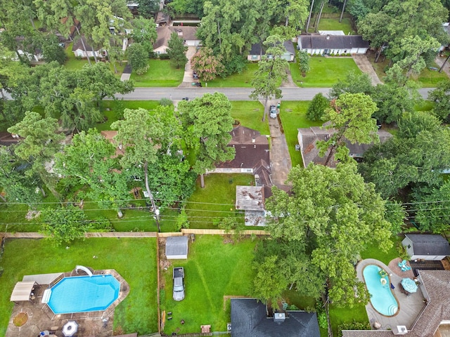 407 Gamewood Dr, Spring, TX 77386 - bird's eye view of a pool