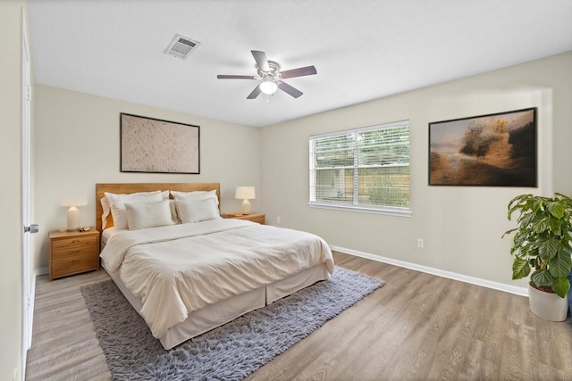 407 Gamewood Dr, Spring, TX 77386 - bedroom featuring wood finished floors and a ceiling fan
