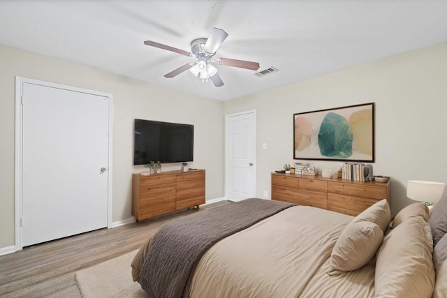 407 Gamewood Dr, Spring, TX 77386 - bedroom featuring wood finished floors and a ceiling fan