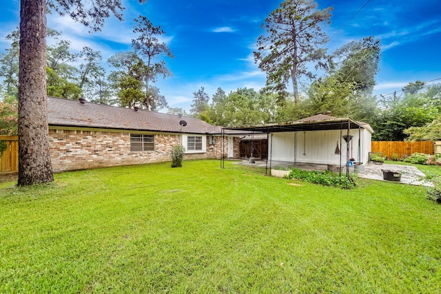 407 Gamewood Dr, Spring, TX 77386 - view of yard with a patio