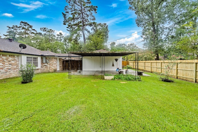 407 Gamewood Dr, Spring, TX 77386 - fenced backyard featuring a patio