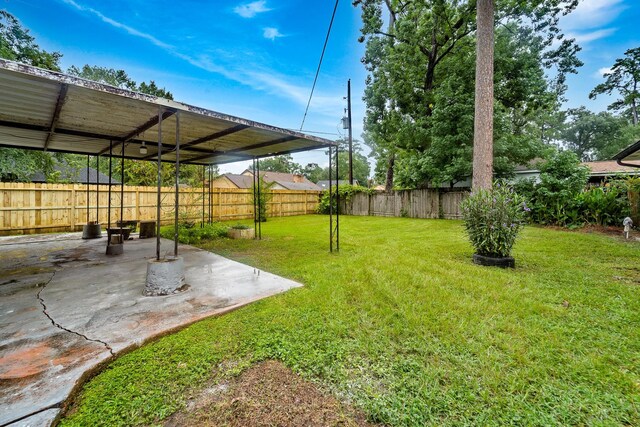 407 Gamewood Dr, Spring, TX 77386 - fenced backyard featuring a patio area