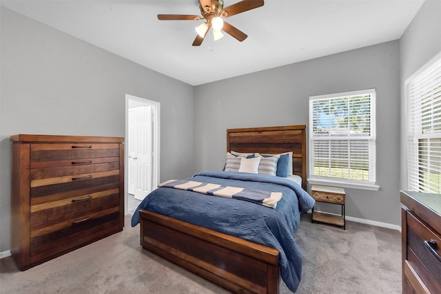 3534 Cork Dr, Houston, TX 77047 - bedroom featuring carpet and a ceiling fan