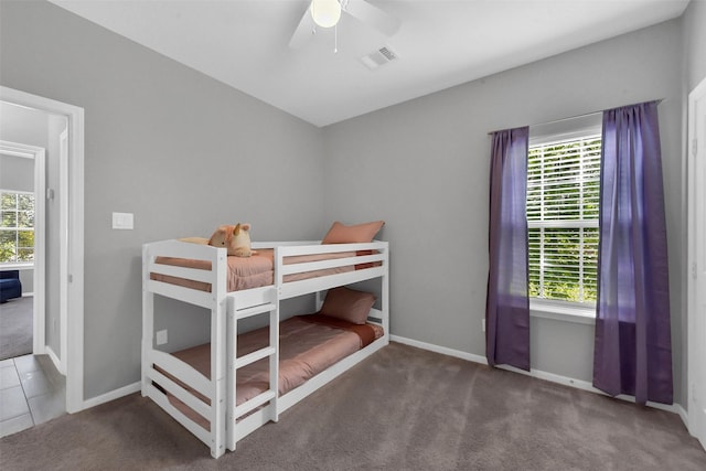 3534 Cork Dr, Houston, TX 77047 - bedroom featuring carpet and a ceiling fan