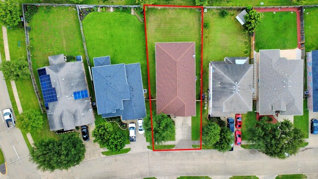 20234 Goss Hollow Ln, Katy, TX 77449 - aerial view of property and surrounding area featuring property parcel outlined