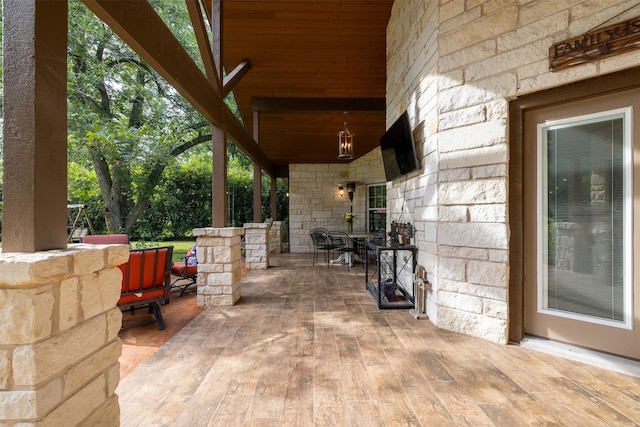 194 2 Mile Ln, Smithville, TX 78957 - view of patio / terrace featuring outdoor dining area