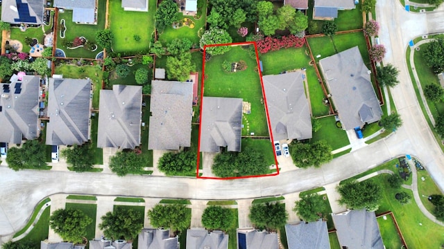 9419 Pecos Pass Ct, Cypress, TX 77433 - aerial view of residential area with property parcel outlined